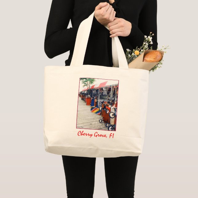 Cherry Grove Pride Wagon Jumbo Canvas Tote Tygkasse (Framsida (produkt))