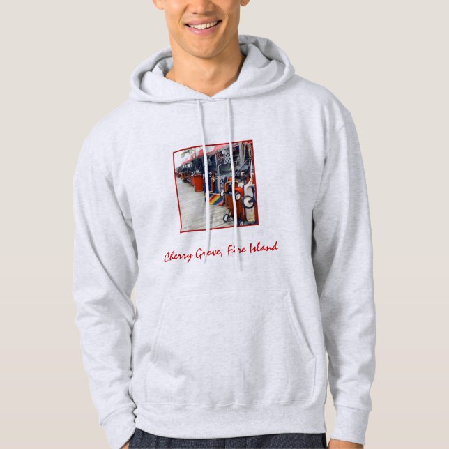 Cherry Grove Pride Wagon Vuxen Hoodie Sweatshirt (Framsida)