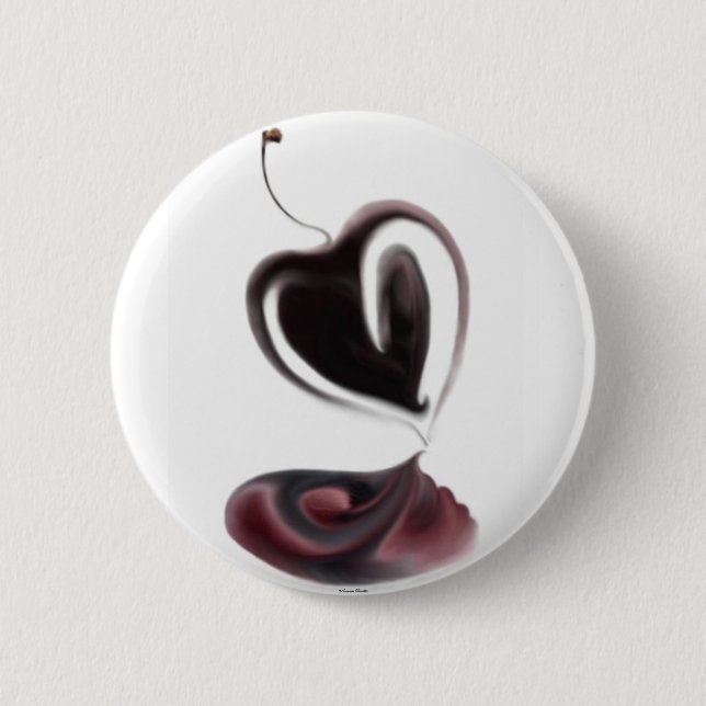 Cherry Heart Button Knapp (Framsida)