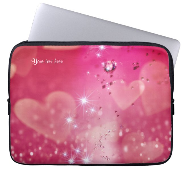 Cherry Heart-Gnistran Laptop Sleeve (Framsidan)
