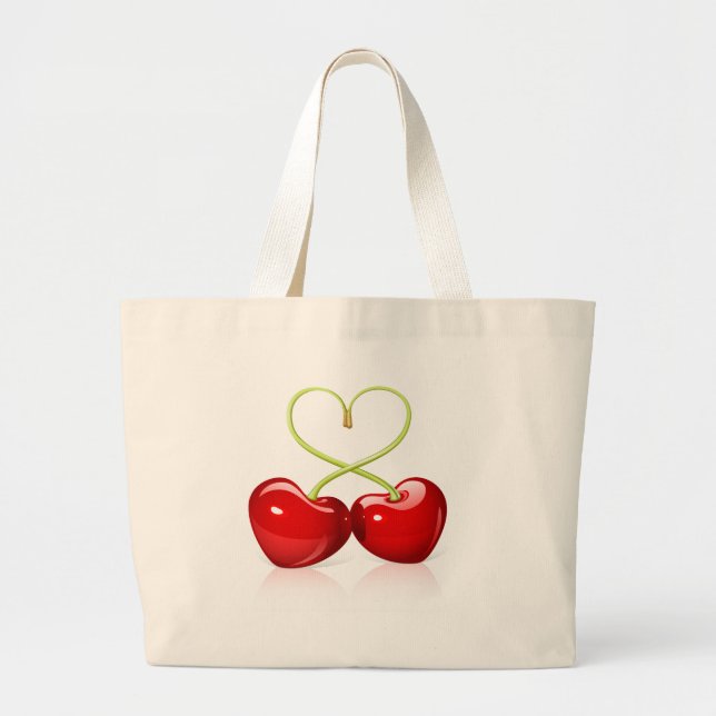 Cherry Heart Jumbo Tygkasse (Framsidan)
