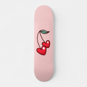 Cherry Heart Mini Skateboard Bräda 18,5 Cm