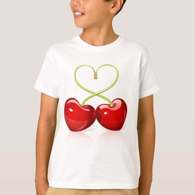 Cherry Heart T Shirt (Framsida)