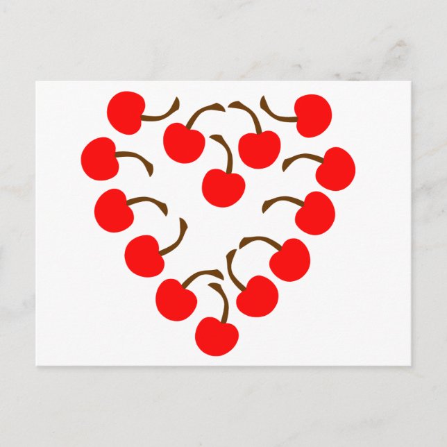 Cherry Heart Vykort (Framsida)