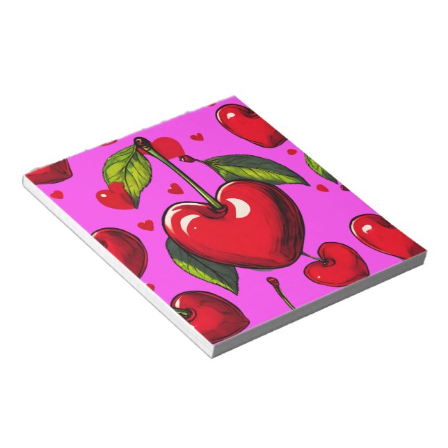 Cherry Hearts Anteckningsblock (Vinklad)