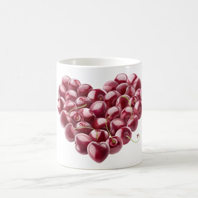 Cherry-hjärta Kaffemugg (Center)