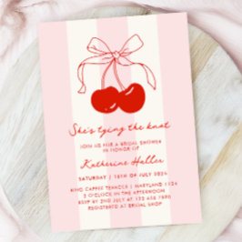 Cherry Hon är Gifter sig Möhippa Inbjudningar