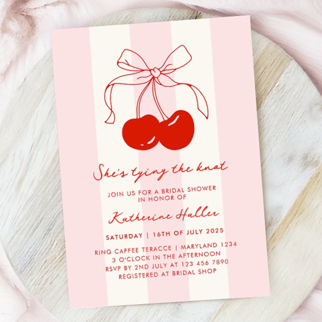 Cherry Hon är Gifter sig Möhippa Inbjudningar (Skapare uppladdad)