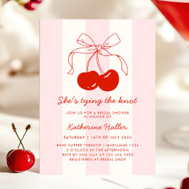 Cherry Hon är Gifter sig Möhippa Inbjudningar