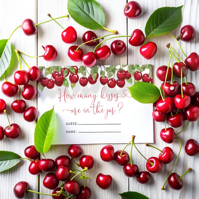 Cherry Hur många Kisses-Möhippa-spel Tilläggskort (Skapare uppladdad)