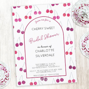 Cherry Inbjudningskort för möhippan