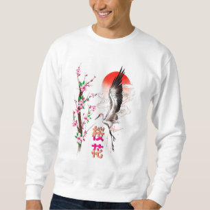 Cherry Japan Pastel Sakura Lång Ärmad Tröja