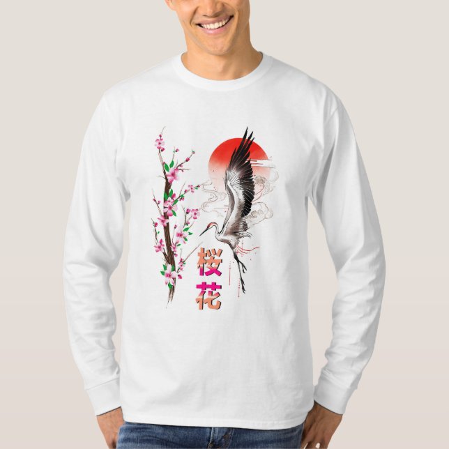 Cherry Japan Pastel Sakura T Shirt (Framsida)