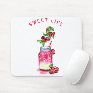 Cherry Juice Coola Drink Fruits Mouse Pad Musmatta