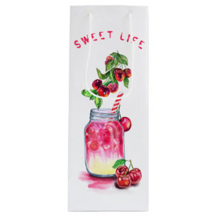 Cherry Juice Coola Drink Fruits Party Vin Gift Bag