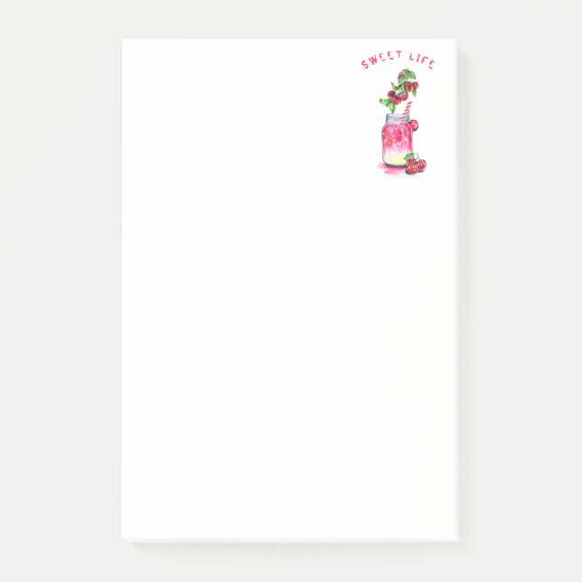 Cherry Juice Coola Drink Post-it® Notes Post-it Block (Framsida)