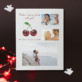 Cherry Kärlek Personlig Valentine Day Puzzle Pussel