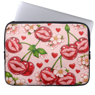 Cherry Kiss Laptop Sleeve