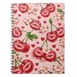Cherry Kiss Notebook Anteckningsbok