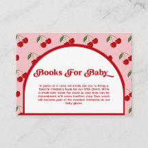 Cherry Kissed Baby Shower Books Request