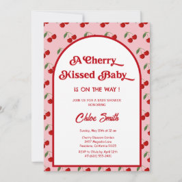 Cherry Kissed Baby Shower  Inbjudningar