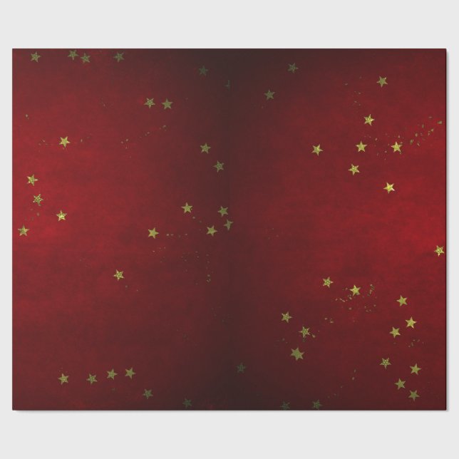 Cherry Lack Golden Star  Presentpapper (Seam)