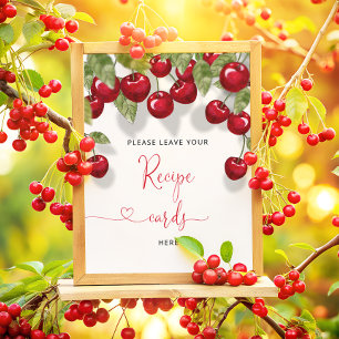 Cherry Lämnar ditt recept här Poster