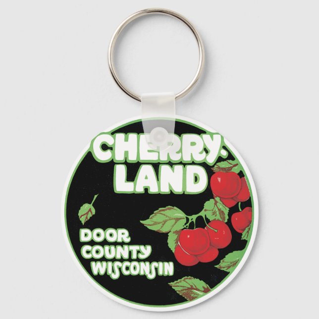 Cherry Land Door County Wisconsin och Nyckelring (Framsida)