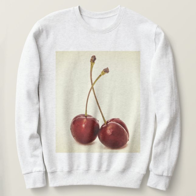 Cherry Lång Ärmad Tröja (Design framsida)