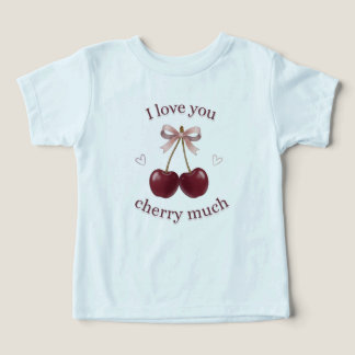 Cherry Love Citat T-Shirt Design