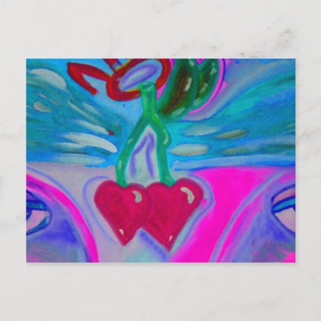 Cherry Lovetifu Vykort (Framsida)