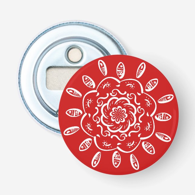 Cherry Mandala Flasköppnare (Framsidan)