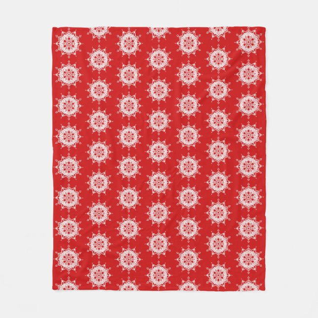 Cherry Mandala Fleecefilt (Framsidan)