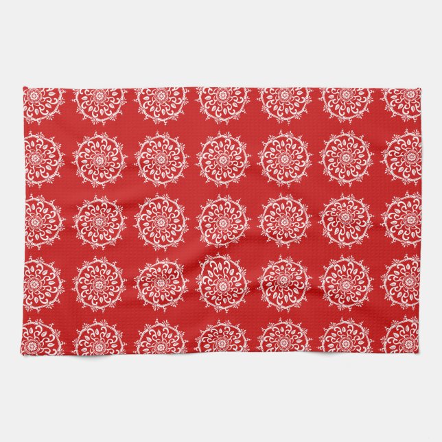 Cherry Mandala Kökshandduk (Horisontell)