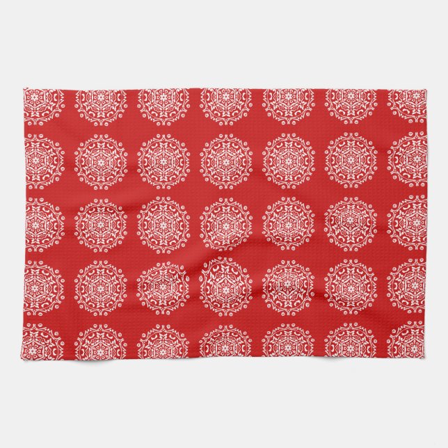 Cherry Mandala Kökshandduk (Horisontell)
