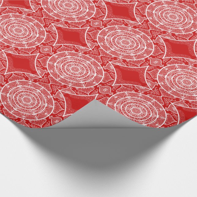 Cherry Mandala Presentpapper (Hörn)