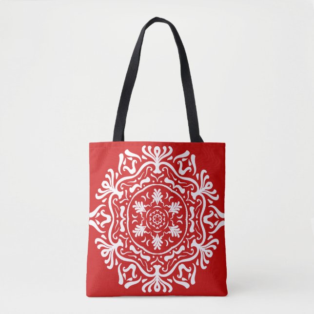 Cherry Mandala Tygkasse (Framsida)