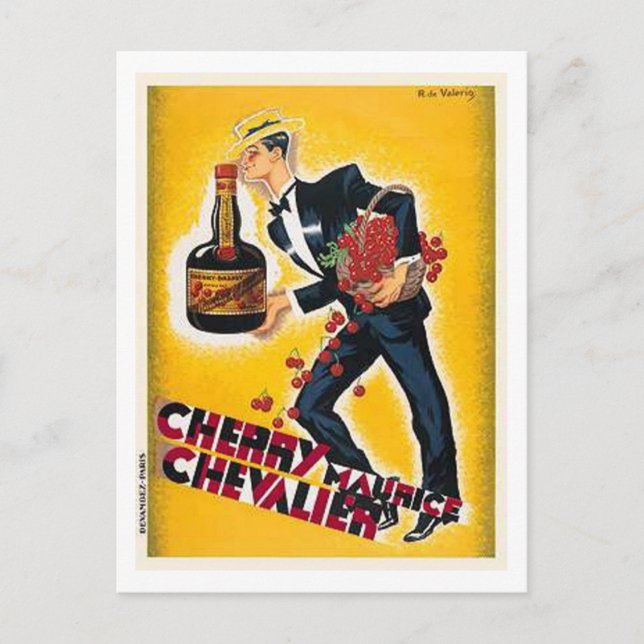 Cherry Maurice Chevalier Vykort (Framsida)
