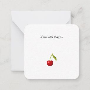 Cherry Mini Tackkort Card Anteckningskort