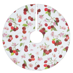 Cherry Mönster 1 Julgransmatta Borstad Polyester