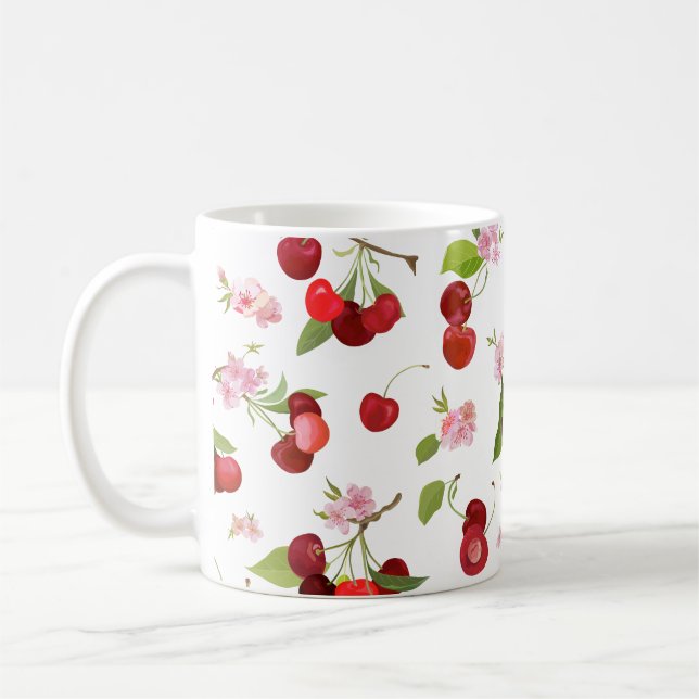Cherry Mönster 1 Kaffemugg (Vänster)