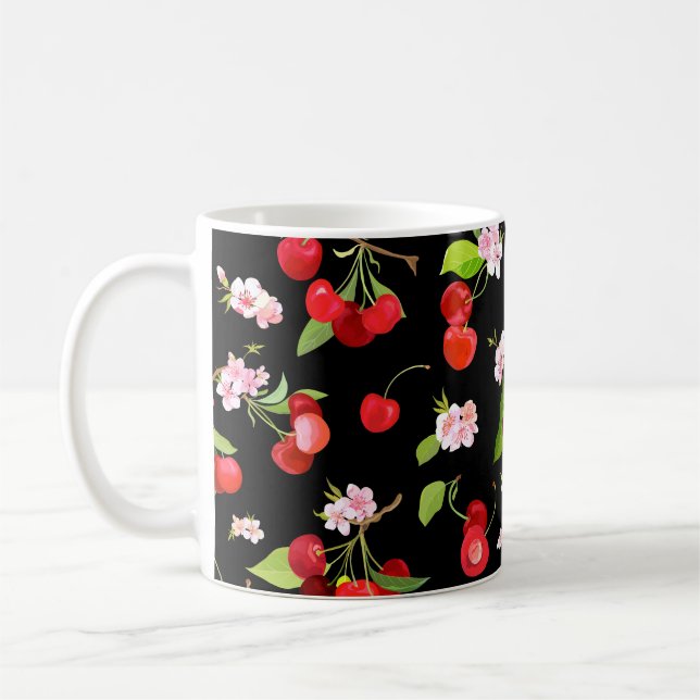 Cherry Mönster 2 Kaffemugg (Vänster)