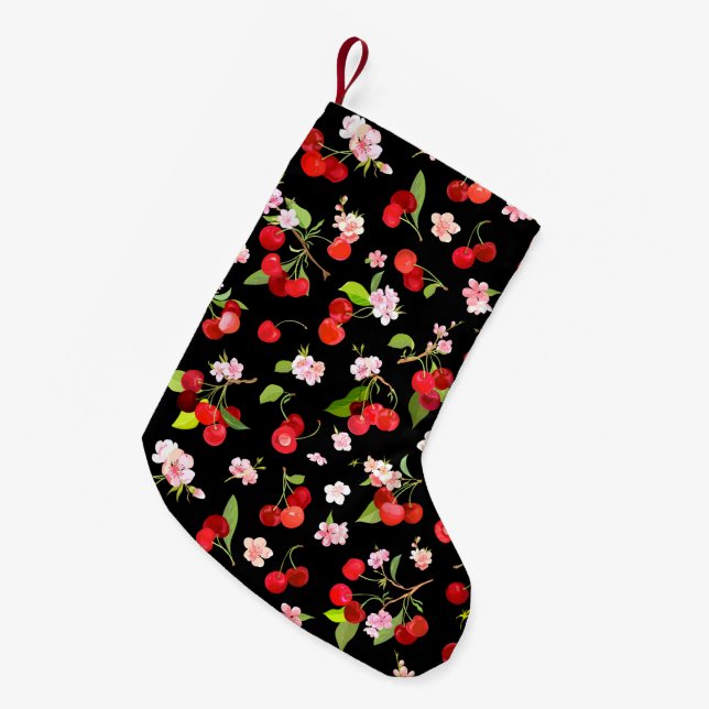 Cherry Mönster 2 Liten Julstrumpa (Framsidan (Hängande))