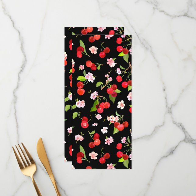 Cherry Mönster 2 Meny (Fram/Back In Situ)