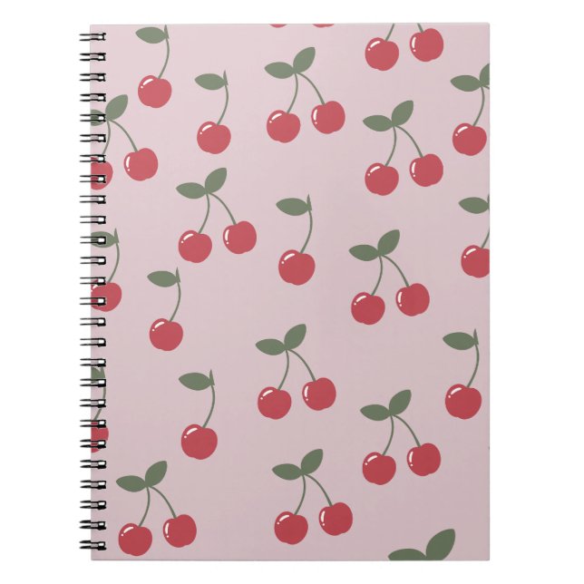 Cherry Mönster Anteckningsbok (Framsidan)