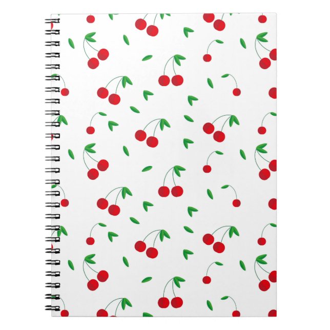 Cherry Mönster Easy Cherry Teckning Cherry Art Che Anteckningsbok (Framsidan)