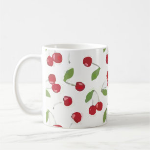 Cherry Mönster Red Kaffemugg