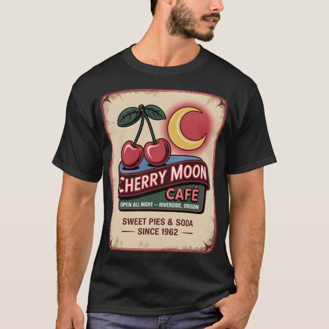 Cherry Moon Café T Shirt (Framsida)