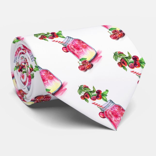 Cherry Neck Tie Juice Coola Drink Party Fruits Slips (Rullad)