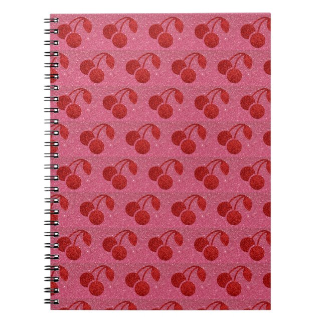 Cherry Notebook Anteckningsbok (Framsidan)